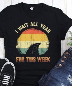 I wait all year for this week shark shirt