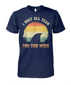 I wait all year for this week shark shirt