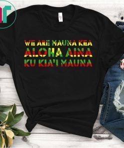 Kanaka Maoli Flag We Are Mauna Kea Shirt