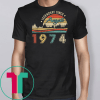 Legend Since August 1974 TShirt 45 Yrs Old Birthday gift