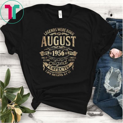 Legends Were Born In August Birthday Gift T Shirt T-Shirts