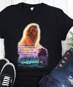 Look inside yourself you are more than what you have become the lion king shirt