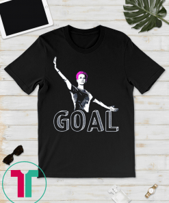 Megan Rapinoe Goal Silhouette Womens Soccer Tee Shirt