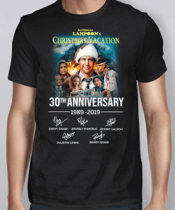 National Lampoon’s Christmas Vacation 30th Anniversary 1989 2019 Signatures Shirt