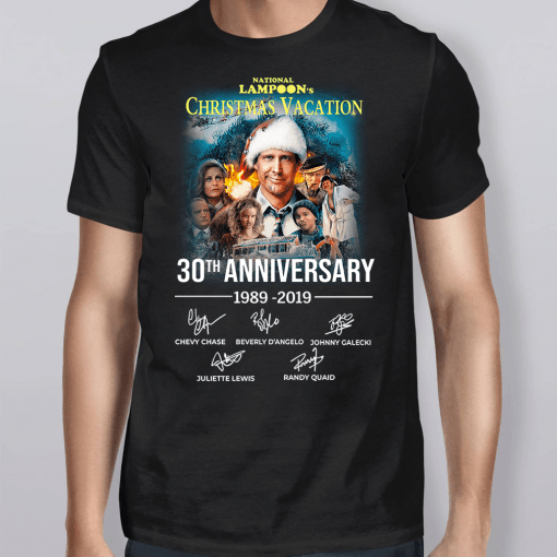 National Lampoon’s Christmas Vacation 30th Anniversary 1989 2019 Signatures Shirt