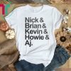 Nick, Brian, Kenvin, Howie, Aj Backstreet T-Shirt
