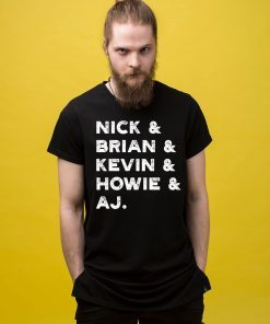Nick, Brian, Kevin, Howie and Aj Backstreet Boys Shirt