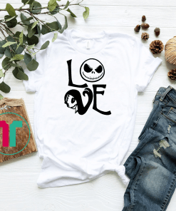 Nightmare before christmas jack and sally love shirt