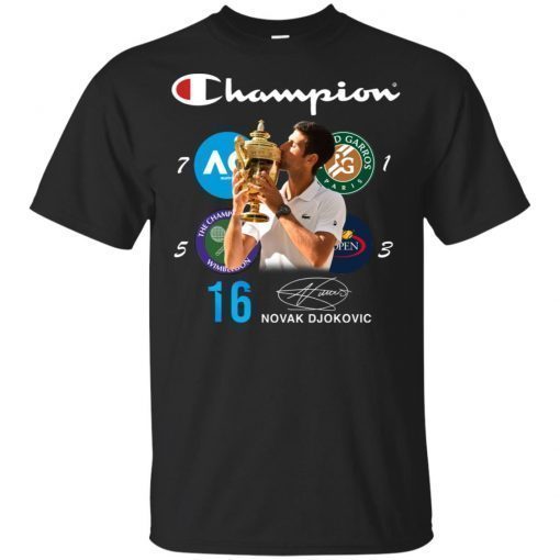 Novak Djokovic 16 Champions Signature Unisex Gift T-Shirt