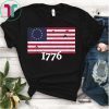 Plain Black Betsy Ross Flag Shirt 1776 Patriotic Distressed T-Shirt