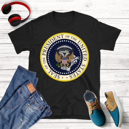 President Trump U.S. Presidential Seal 45 is a Puppet Fake T-Shirt