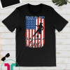 Proud To Play Like a Girl US Flag Soccer Fan Unisex Tee Shirt