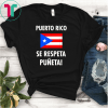 Puerto Rico Se Respeta Puneta Puerto Rico Flag T-Shirt