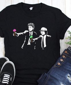 Pulp fiction steve and dustin stranger things shirt