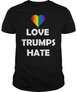 Rainbow Love Trumps Hate Pride T-Shirt