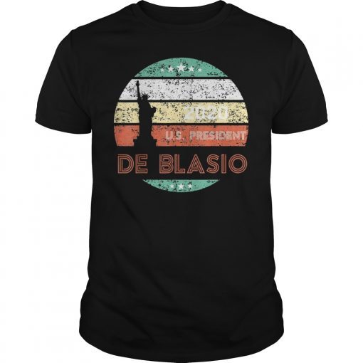 Retro Vintage de Blasio 2020 US President New Design T-Shirt