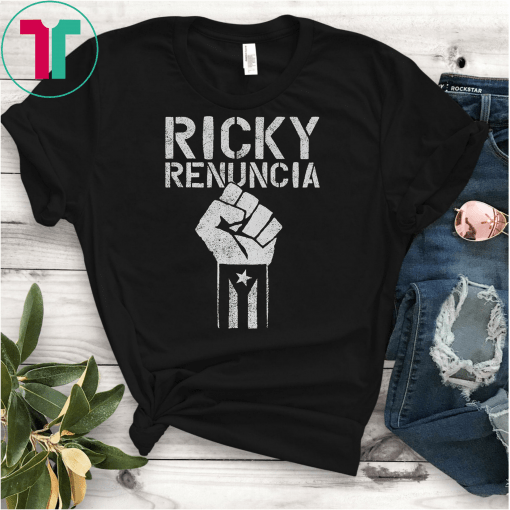 Ricky Renuncia Bandera Negra De Puerto Rico Shirt, Black Puerto Rico Flag Shirt, Boricua, Resiste
