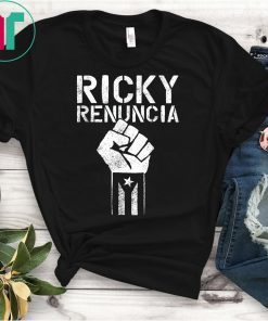 Ricky Renuncia Bandera Negra Puerto Rico T-Shirt