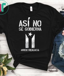Ricky Renuncia Bandera Negra Puerto Rico Top Shirt