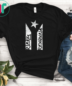 Ricky Renuncia Bandera Negra Puerto Rico Top T-Shirt Black Puerto Rico Flag Shirt