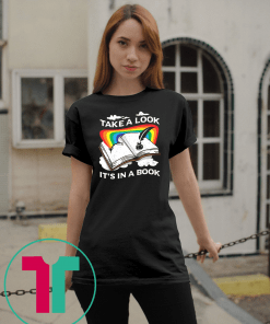 Love Reading Love Rainbows Take A Look It’s In A Book Long Sleeve Shirt