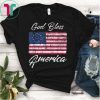 Rush Betsy Ross God Bless American Flag Shirt