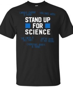 Stand Up For Science Anti Flat Earth Teacher T-Shirt