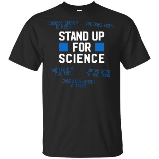 Stand Up For Science Anti Flat Earth Teacher T-Shirt