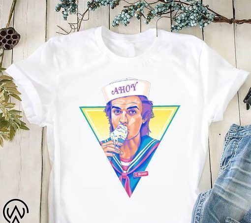 Steve harrington scoop ahoy stranger things shirt