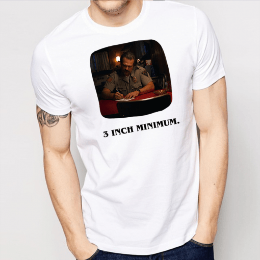 Stranger Things Season 3 Jim Hopper 3 Inches Minimum Shirt