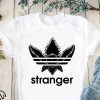 Stranger things adidas logo shirt