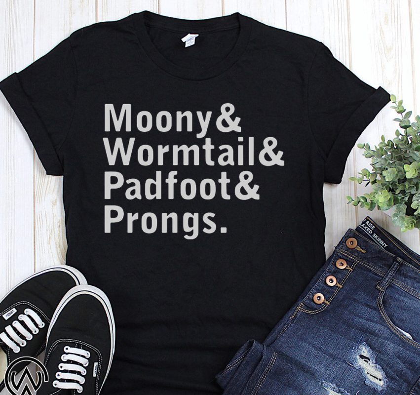 Stranger things moony wormtail padfoot prongs shirt and crew neck ...