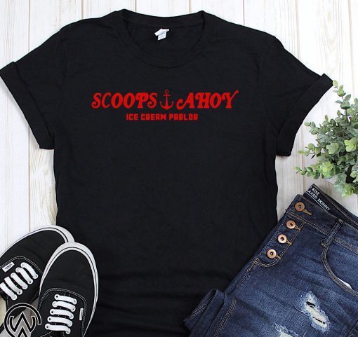 Stranger things scoops ahoy ice cream parlor shirt