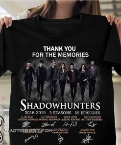 Thank you for the memories shadowhunters 2016-2019 3 seasons 55 episodes signatures shirt