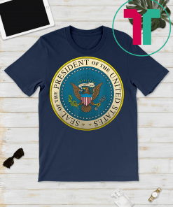 Trump Fake Presidential Seal 45th President Puppet T-Shirt Charles Leazott’s Anti Trump Funny Gift T-Shirt