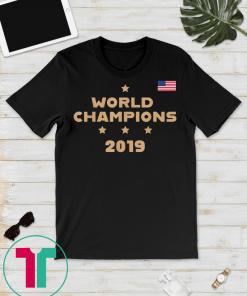 US Women's Soccer Team Wins World Champions 2019 T-Shirt