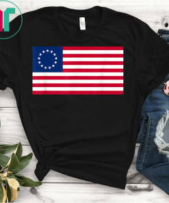 USA American Flag 13 Stars Betsy Ross Patriotic 4th of July T-Shirt Rush Limbaugh T-Shirt