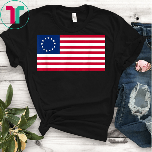 USA American Flag 13 Stars Betsy Ross Patriotic 4th of July T-Shirt Rush Limbaugh T-Shirt