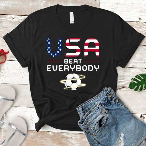 USA Beat Everybody T Shirt US Women's Soccer Shirt World cup champion t shirt USA Champion Tee Shirt World Cup Shirt 2019