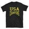 USA Champions Funny Softstyle T-Shirt with Tear Away Label