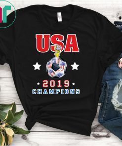 USA Women Soccer World Champions 2019 4 Stars Shirt Golden Cup T-Shirt