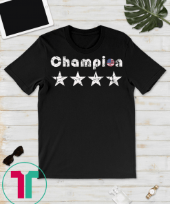 USA Women Soccer World Champions 2019 4 stars T-Shirt