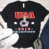 USA Women Soccer World Champions 2019, 4 stars, golden cup Unisex Gift T-Shirt