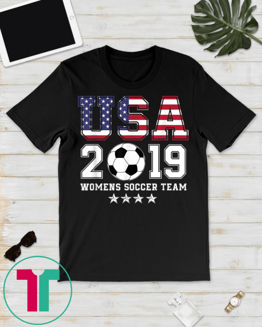 USA Women Soccer World Champions 2019 Futbol 4 Stars Shirt