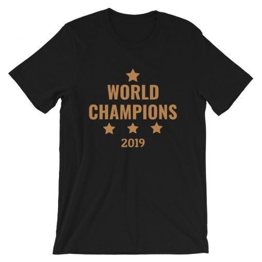 USA Women's Soccer, World Champion 2019 with 4 stars T-Shirt Short-Sleeve Unisex