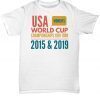 USA women soccer team world championship cup Tee Shirt camiseta camisa unisex
