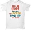 USA women soccer team world championship cup t shirt camiseta unisex