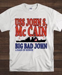 USS John S McCain Support our Vets Shirt Short-Sleeve Unisex T-Shirt