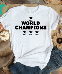 USWNT 2019 Women's World Cup Champions Podium celebration parade Tee Shirt