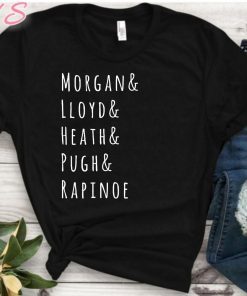 United States Women's National Soccer Team Shirt USWNT Alex Morgan, Julie Ertz, Tobin Heath, Meg